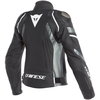 Dainese Avro 4 Ladies Matt Black Anthracite White Leather Motorcycle Jacket Back                                                                                                                                                                               
