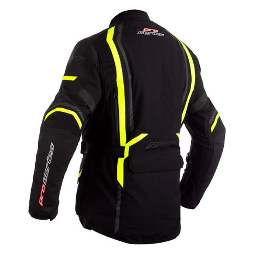 RST Pathfinder CE Jacket Black Flo Yellow Size: Mens UK - 40