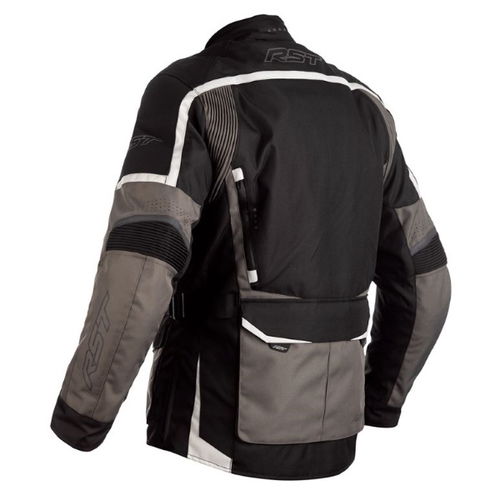 RST Maverick CE Black Grey Silver Textile Motorcycle Jacket Back                                                                                                                                                                                               