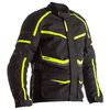 RST Maverick CE Black Neon Textile Motorcycle Jacket Front                                                                                                                                                                                                     