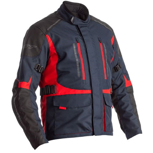 RST Atlas CE Blue Black Red Textile Motorcycle Jacket Front                                                                                                                                                                                                    