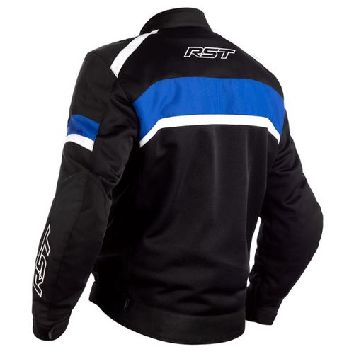 RST Pilot Air CE Black Blue White Textile Motorcycle Jacket Back                                                                                                                                                                                               