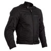 RST Rider Dark CE Black Textile Motorcycle Jacket Front                                                                                                                                                                                                        
