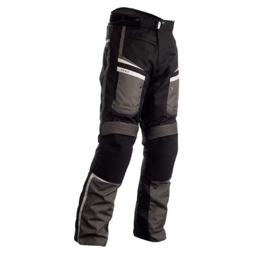 RST Maverick CE Black Grey Textile Motorcycle Jeans Front                                                                                                                                                                                                      