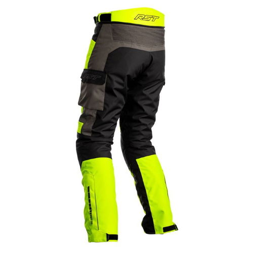 RST Atlas CE Flo Yellow Black Grey Textile Motorcycle Jeans Rear                                                                                                                                                                                               
