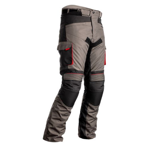 RST Atlas CE Grey Black Red Textile Motorcycle Jeans Front                                                                                                                                                                                                     