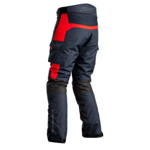 RST Atlas CE Navy Black Red Textile Motorcycle Jeans Rear                                                                                                                                                                                                      