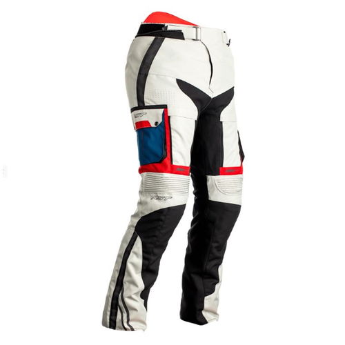 RST Adventure-X CE Ladies Ice Blue Red Motorcycle Jeans Front                                                                                                                                                                                                  