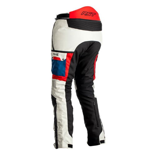 RST Adventure-X CE Ladies Ice Blue Red Motorcycle Jeans Rear                                                                                                                                                                                                   