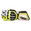 RST Tractech Evo R CE White Black Flo Yellow Motorcycle Gloves Back                                                                                                                                                                                            