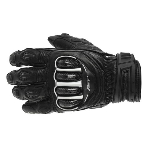 RST Tractech Evo CE Short Black Motorcycle Gloves Back                                                                                                                                                                                                         
