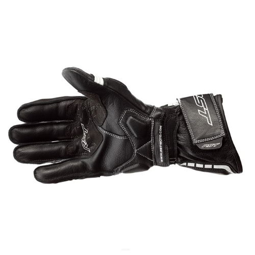 RST Axis CE Mens Black White Motorcycle Gloves Palm                                                                                                                                                                                                            
