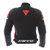 Dainese Racing 3 D-dry Mens Black Red Waterproof Textile Motorcycle Jacket Back                                                                                                                                                                                