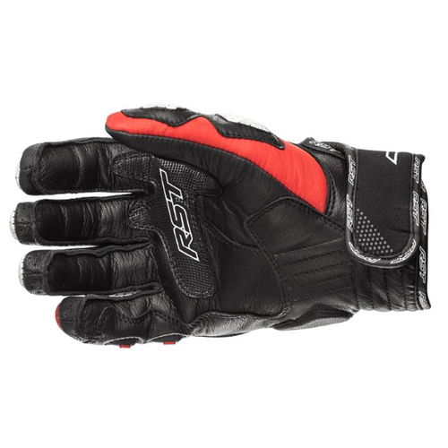 RST Freestyle CE Mens Black Red Motorcycle Gloves Palm                                                                                                                                                                                                         