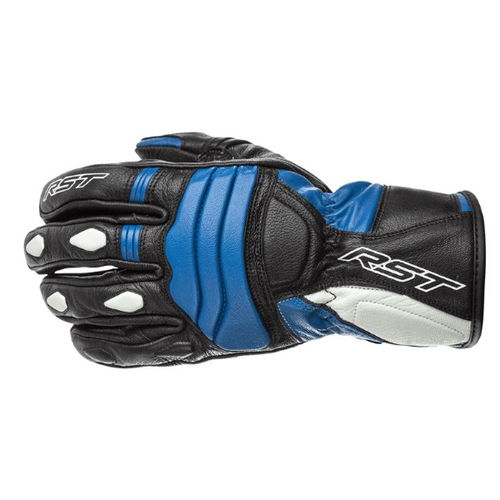 RST Jet CE Mens Black Blue Motorcycle Gloves Back                                                                                                                                                                                                              