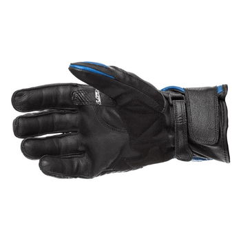 RST Jet CE Mens Black Blue Motorcycle Gloves Palm