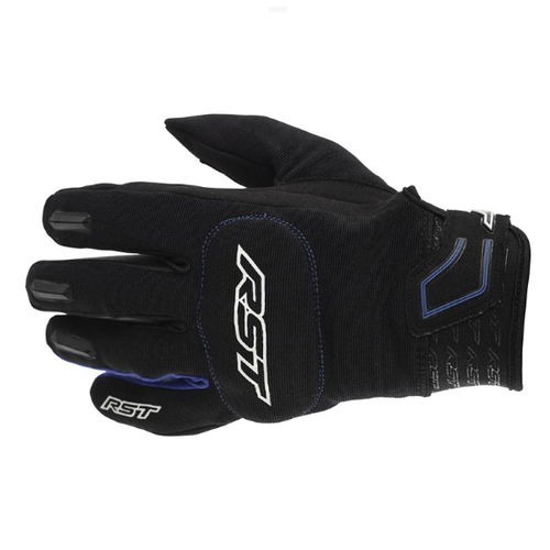 RST Rider CE Mens Black Blue Motorcycle Gloves Back                                                                                                                                                                                                            