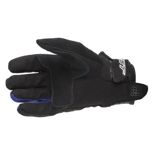 RST Rider CE Mens Black Blue Motorcycle Gloves Palm                                                                                                                                                                                                            