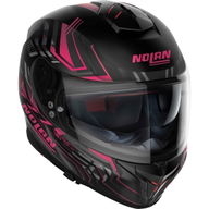 N80-8 Turbulence Helmet Flat Black Pink 079