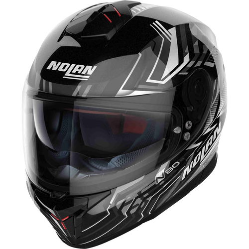 Nolan N80-8 Turbulence Helmet Gloss Black White 077