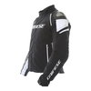 Dainese Racing 3 D-dry Mens Black White Waterproof Textile Motorcycle Jacket Side                                                                                                                                                                              