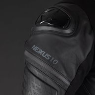 Nexus 1.0 Leather Mens Jacket Stealth Black