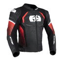 Nexus 1.0 Leather Mens Jacket Black Red