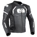 Nexus 1.0 Leather Mens Jacket Black White