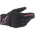 Stella Copper Gloves Black Fuchsia
