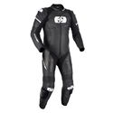 Nexus 1.0 Leather Mens Suit Black White