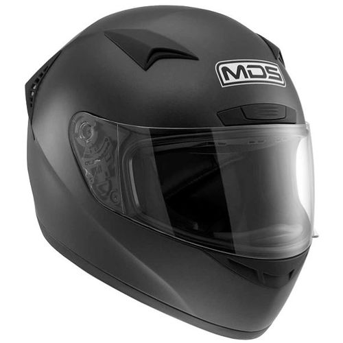 MDS M13 Solid Matt Black Full Face Motorcycle Helmet                                                                                                                                                                                                           