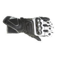 Carbon D1 Long Gloves Black White Anthracite