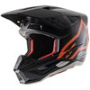 Alpinestars S-M5 Compass Helmet Matt Black Orange Flo Size: S