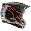 Alpinestars S-M5 Compass Helmet Matt Black Orange Flo Size: S