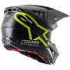 Alpinestars S-M5 Compass Helmet Matt Black Yellow Flo Size: S