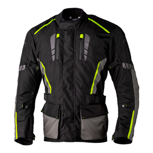 RST Axiom Plus Airbag CE Mens Jacket Black Grey Fluo Yellow