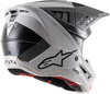 Alpinestars S-M5 Rayon Helmet Matt Light Grey Black Silver Size: S