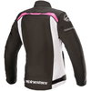 Alpinestars Stella T-SP S Ladies Black White Fuchsia Waterproof Motorcycle Jacket Back                                                                                                                                                                         