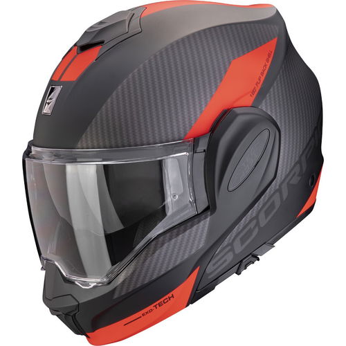 Scorpion Exo-Tech Evo Helmet Team Black Silver Red