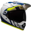 Bell MX-9 Adventure Mips Dash Helme White Blue Hi Viz Size: S