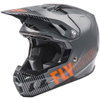 Fly Fly Formula CC Primary Helmet Matte Grey Orange - Thumbnail 1