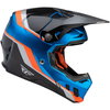 Fly Fly Formula CC Driver Youth Helmet Blue Orange Black - Thumbnail 3