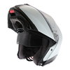 AGV Sport Modular Gloss Carbon White Flip Front Motorcycle Helmet Flip open                                                                                                                                                                                    