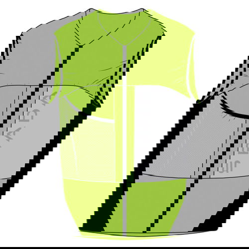 Spada Spark Hi-Vis Vest Yellow Fluo