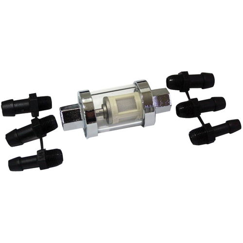Bike It Glass Fuel Filter With Adaptors