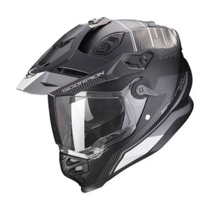 Scorpion ADF-9000 Desert Helmet Black Silver