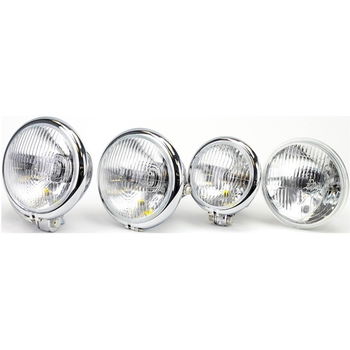 Bike It Chrome Bates 4 1/2in Headlight