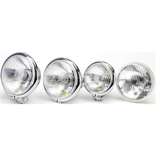 Bike It Chrome Bates 5 3/4in Headlight