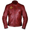 Frank Thomas Frank Thomas Caf&eacute; Racer 82 Mens Jacket Oxblood - Thumbnail 1