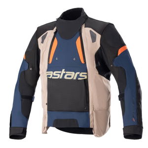 Alpinestars Halo Drystar Jacket Dark Blue Dark Khaki Flame Ora
